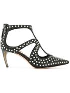 Alexander Mcqueen Studded Pointed Toe Pumps - Black
