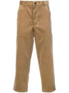 Comme Des Garçons Shirt Boys Corduroy Cropped Trousers - Neutrals