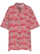 Balenciaga I Will Always Love You Oversized Shirt - Red