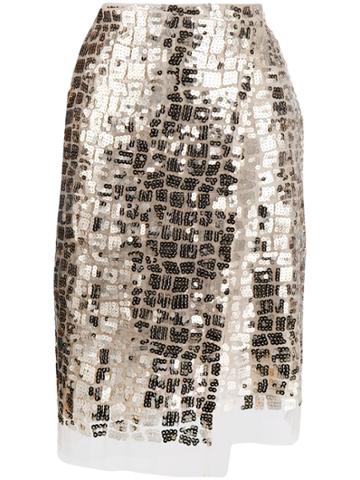 Dorothee Schumacher Seductive Layer Pencil Skirt - Neutrals