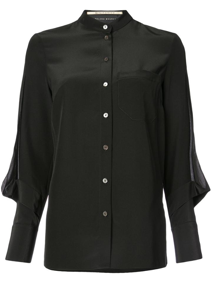 Roland Mouret Button Up Blouse - Black