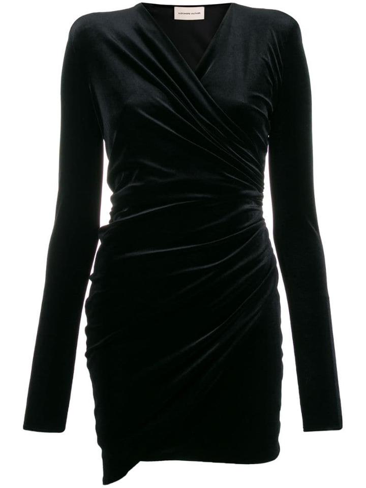 Alexandre Vauthier Structured Shoulder Cocktail Dress - Black