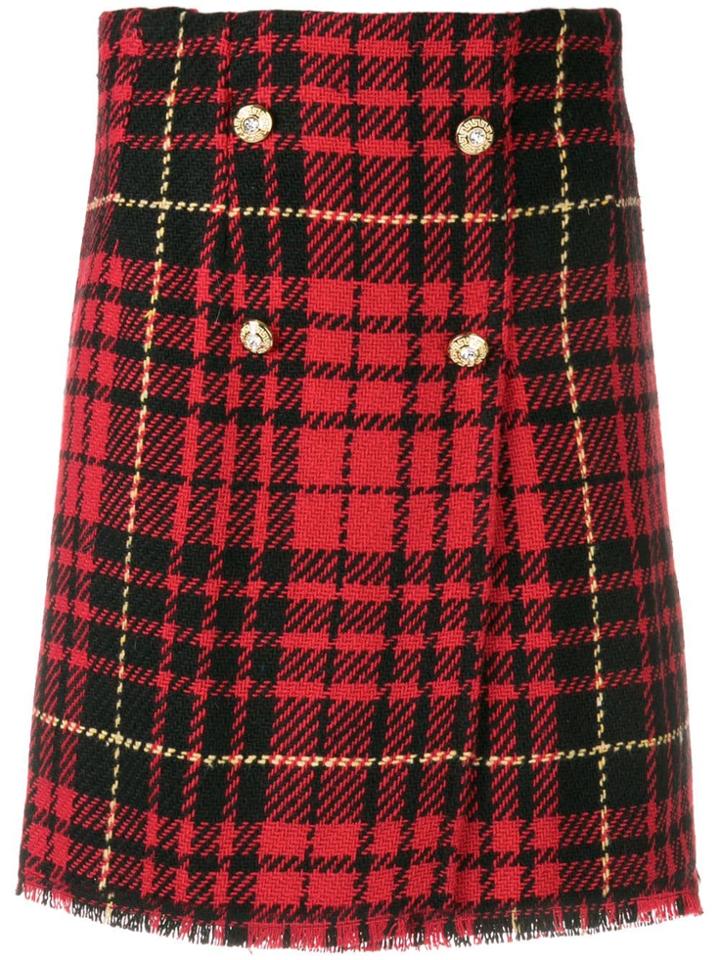 Forte Dei Marmi Couture Tartan Patterned Skirt - Red