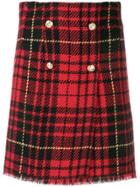 Forte Dei Marmi Couture Tartan Patterned Skirt - Red