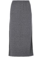 Pringle Of Scotland Knitted Skirt - Grey