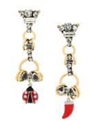 Radà Ladybird Sharktooth Drop Earrings - Multicolour