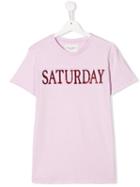 Alberta Ferretti Kids Logo T-shirt - Pink