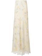 Ralph Lauren Floral Flared Skirt - Nude & Neutrals