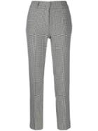 Piazza Sempione Houndstooth Tailored Trousers - Black