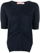 Marni Ruched Blouse - Blue