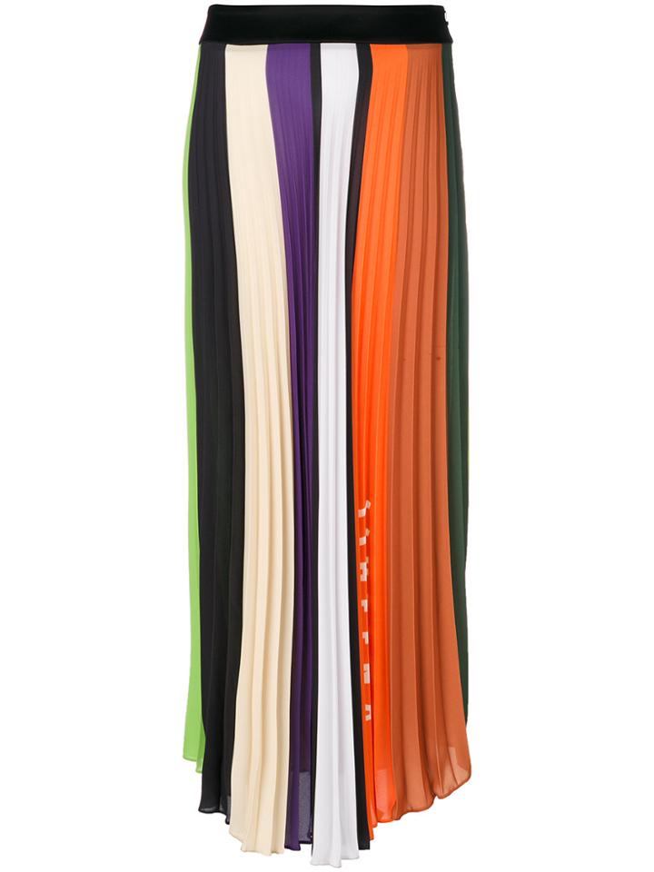 Ssheena Pleated Rainbow Skirt - Multicolour