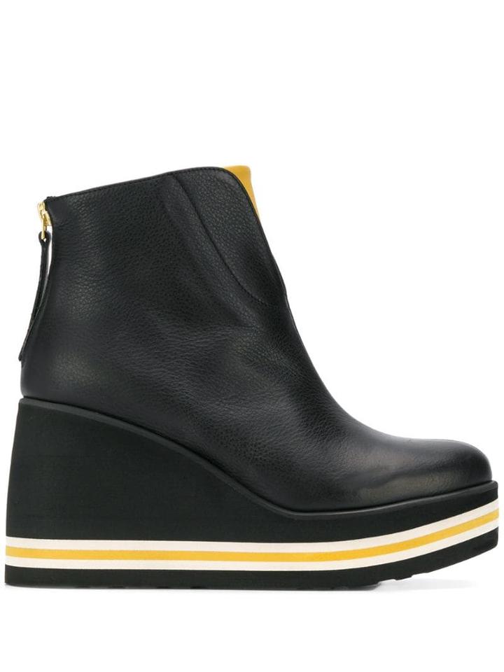 Paloma Barceló Sonya Wedge Ankle Boots - Black