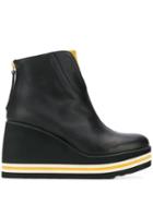 Paloma Barceló Sonya Wedge Ankle Boots - Black