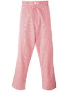 Comme Des Garçons Pre-owned Gingham Check Trousers - Red