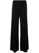 Capucci Flared Trousers, Women's, Size: 42, Black, Acetate/viscose/spandex/elastane/spandex/elastane
