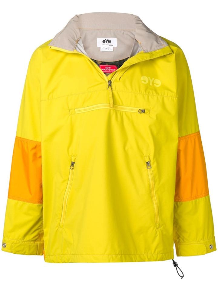 Junya Watanabe Man Contrast Panel Windbreaker - Yellow