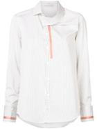 Palmer / Harding Asymmetric Striped Shirt - White