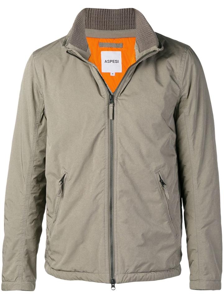 Aspesi Zipped Lightweight Jacket - Grey