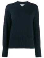 Sportmax Long-sleeve Fitted Sweater - Blue