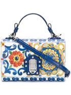 Dolce & Gabbana Tile Print Shoulder Bag - Blue