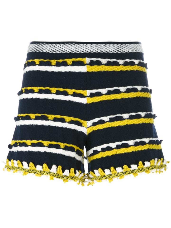 Barrie Striped Shorts - Blue