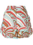 Barrie Striped Shorts - Blue