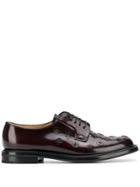 Church's Floral Appliqué Lace-up Shoes - Red