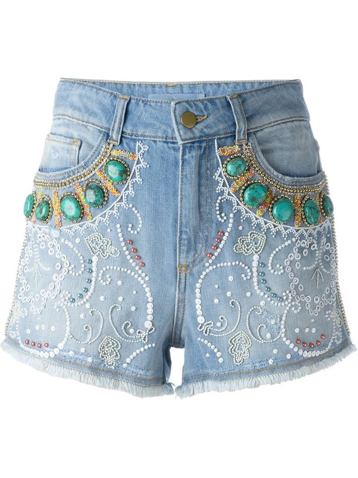 Amen Bead Embellished Shorts