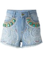 Amen Bead Embellished Shorts