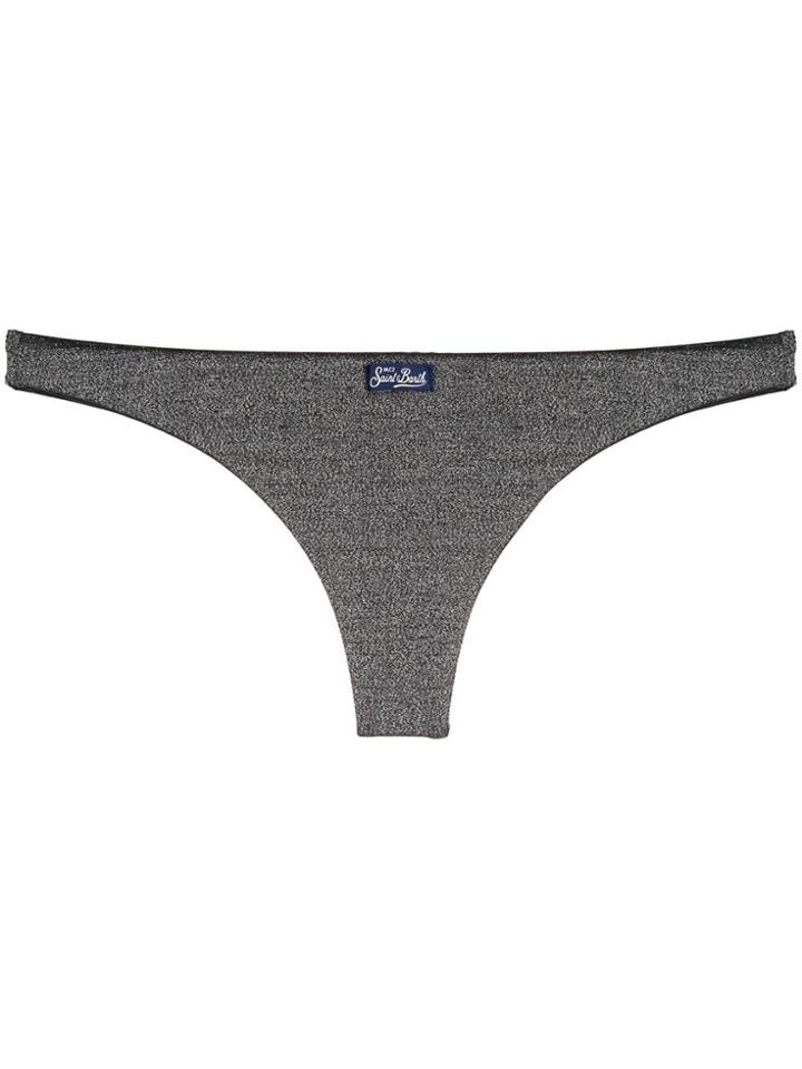 Mc2 Saint Barth Glittered Brazilian Bikini Briefs - Grey