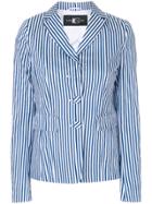 Luisa Cerano Striped Blazer - Blue