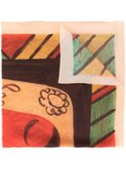 Nehera Printed Foulard - Brown