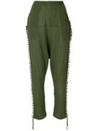 Caravana Drop Crotch Pants - Green