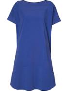 Issey Miyake - Oversized T-shirt Dress - Women - Cotton/nylon/polyurethane - 2, Pink/purple, Cotton/nylon/polyurethane