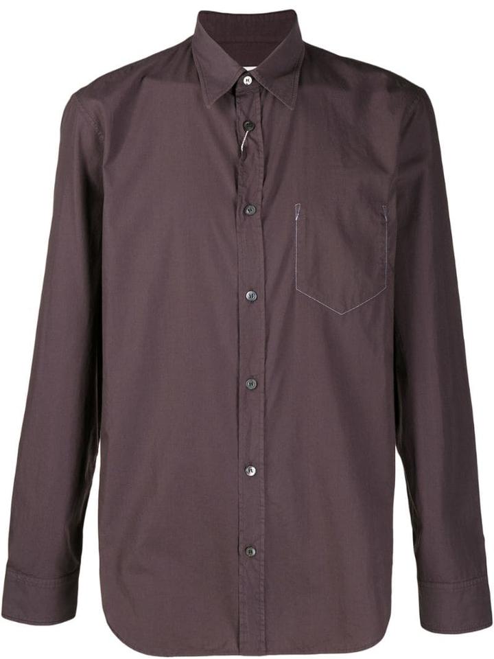 Maison Margiela Stitching Detail Shirt - Grey