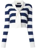 Dolce & Gabbana Striped Jumper, Women's, Size: 40, Nude/neutrals, Silk/cashmere