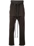 Taichi Murakami Foldover Waist Track Pants - Grey