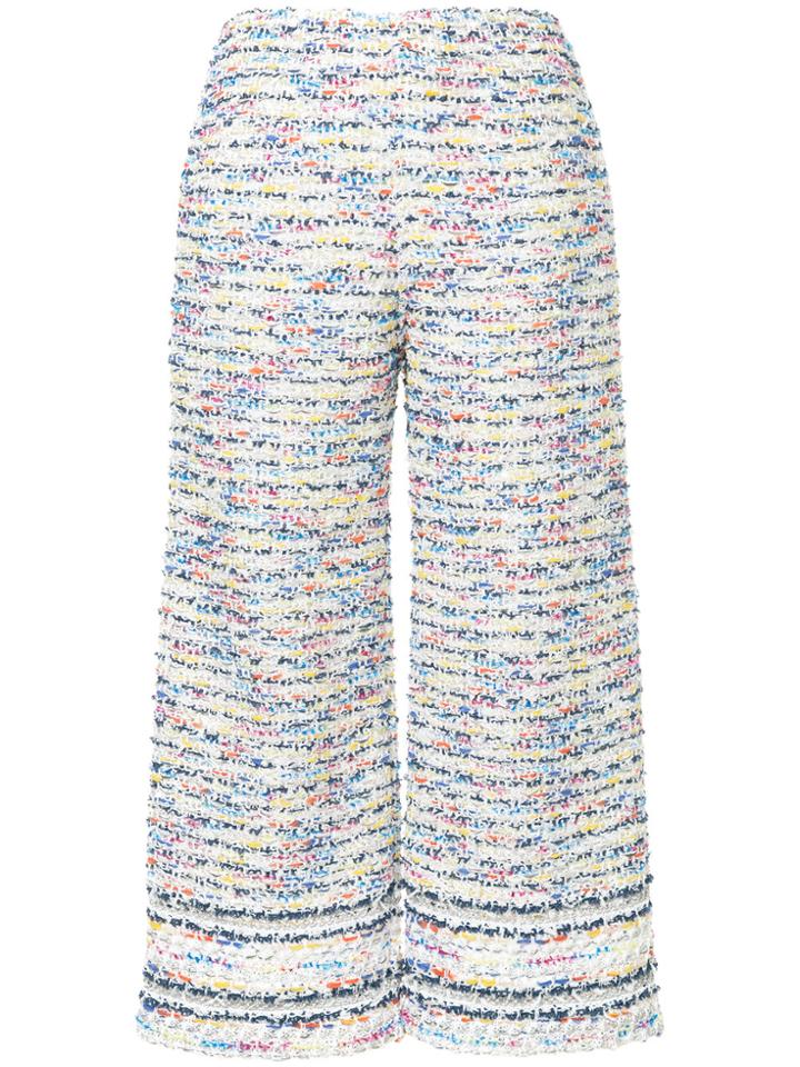 Coohem Tropical Tweed Trousers - White