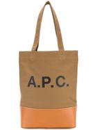 A.p.c. Logo Tote Bag - Nude & Neutrals