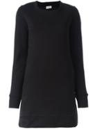 Moncler Contrast Back Sweatshirt Dress, Women's, Size: Small, Black, Cotton/polyamide