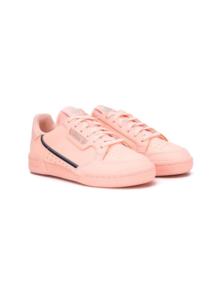 Adidas Originals Kids Contrast Logo Sneakers - Pink