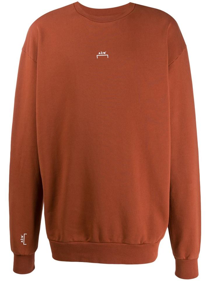 A-cold-wall* Logo Print Oversized Sweatshirt - Orange