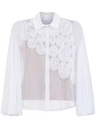 Gloria Coelho Apliqué Tulle Shirt - White