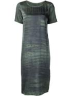 Raquel Allegra Tie-dye T-shirt Dress, Women's, Size: 1, Green, Silk