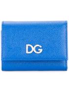 Dolce & Gabbana Logo Tri-fold Wallet - Blue