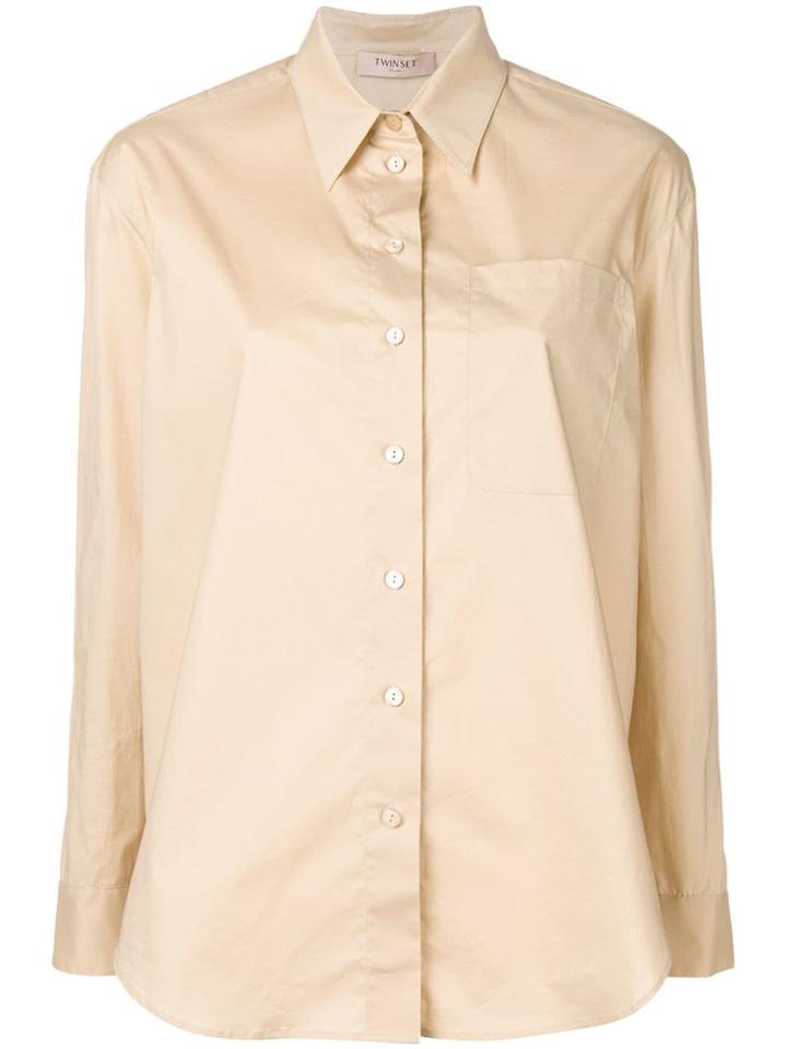 Twin-set Plain Classic Shirt - Neutrals