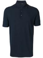 Lardini Short Sleeve Polo Shirt - Blue