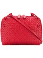 Bottega Veneta Woven Effect Crossbody Bag - Red