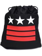 Givenchy Stars And Stripes Drawstring Backpack - Black