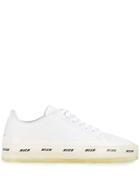 Msgm Oversized Logo Sole Sneakers - White